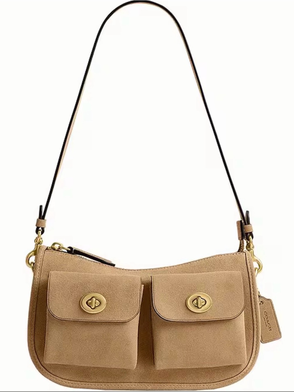 Coach Twin Turnlock Waverly Shoulder Bag Soul CEA86